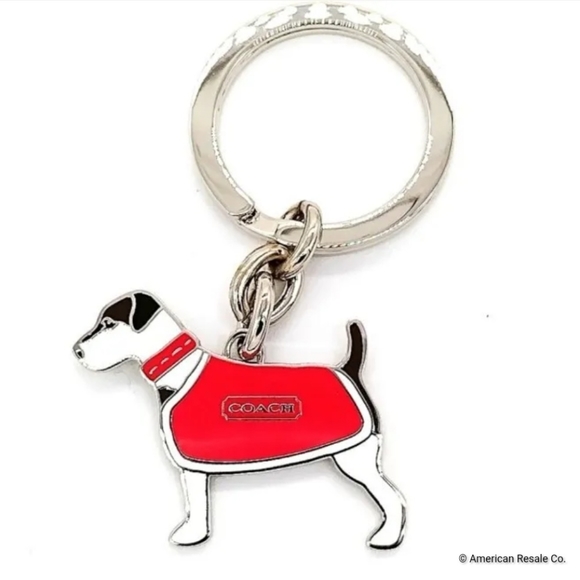 COACH Signature Jack Russel Terrier Handbag Charm Keychain Fob-Style 7321 - Picture 3 of 7